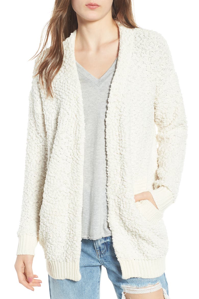 Nubby Cardigan, Main, color, IVORY
