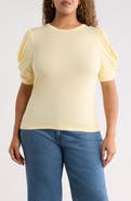 Renee C Ruched Sleeve Top