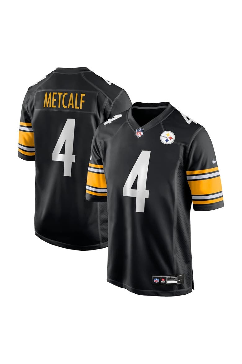 Youth Nike DK Metcalf Black Pittsburgh Steelers Game Player Jersey, Main, color, Black