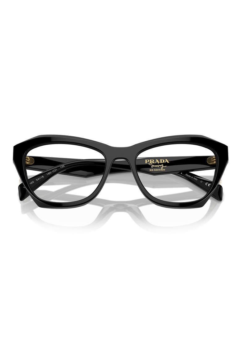 54mm Butterfly Optical Glasses, Alternate, color, BLACK
