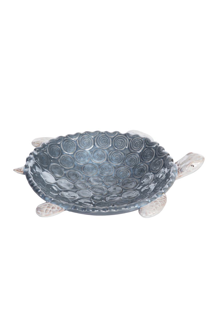 Sea Turtle Decorative Plate 8.35" x 9.75", Alternate, color, Gray