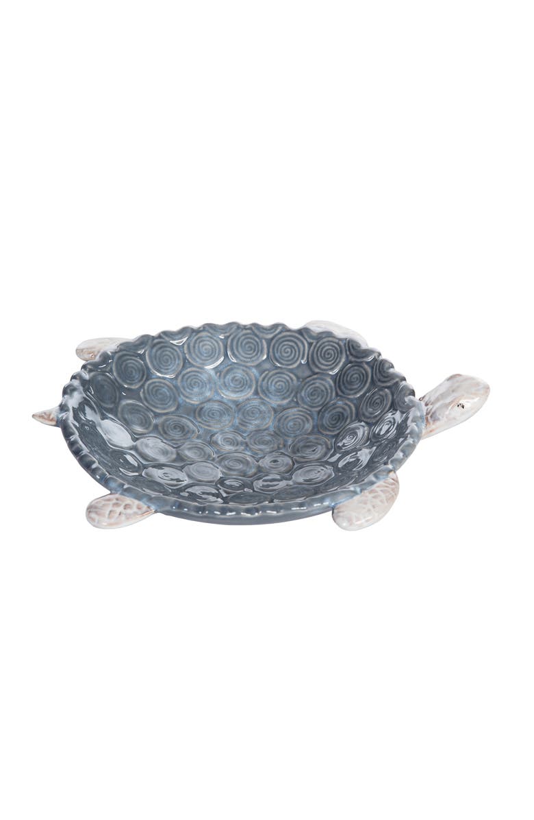 Gallerie II Large Sea Turtle Coastal Novelty Decorative Shaped Plate, Alternate, color, Gray