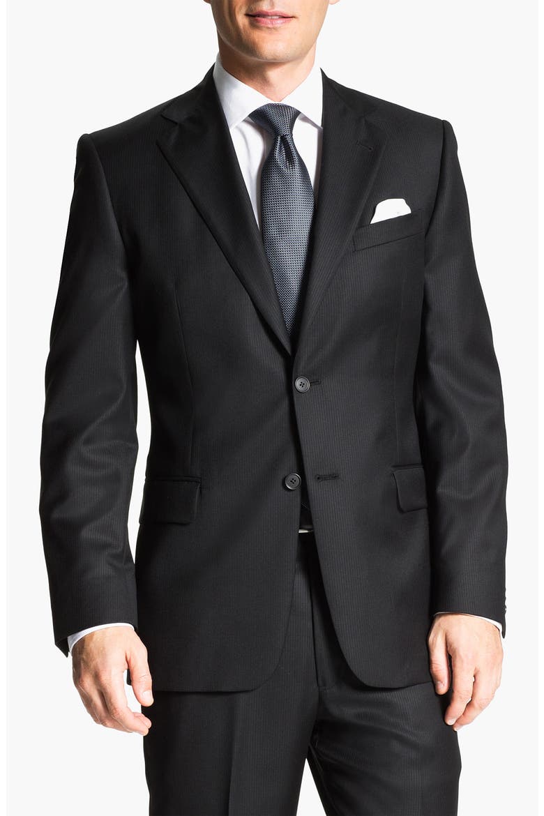 Black Wool Suit, Main, color, BLACK