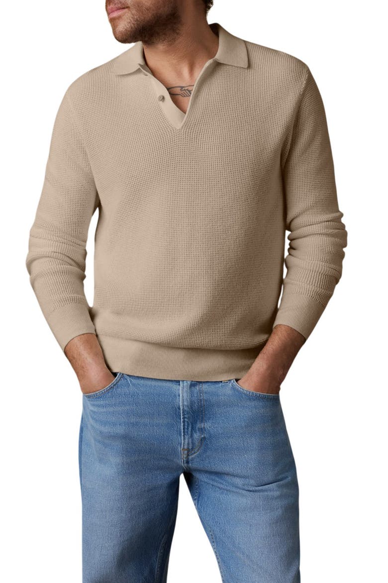 Sunwashed Organic Cotton Polo Sweater, Main, color, NATURAL