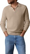 Faherty Sunwashed Organic Cotton Polo Sweater