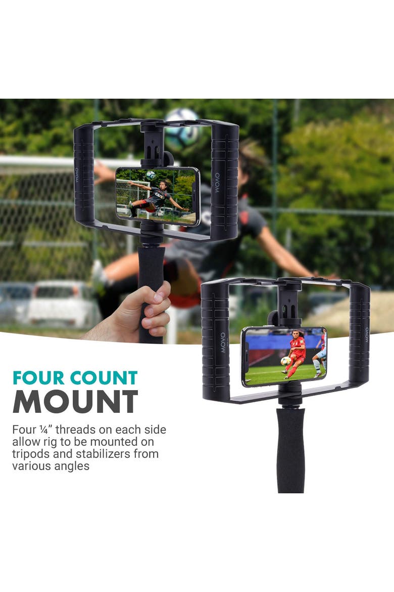 SPR-20 Foldable Smartphone Video Rig Cage, Alternate, color, Black