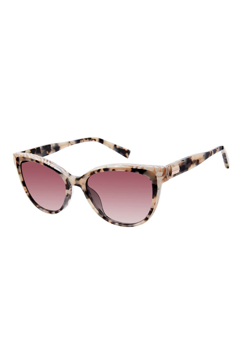 54mm Cat Eye Sunglasses, Alternate, color, IVORY TORTOISE