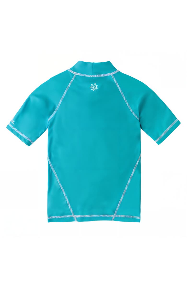 UV Skinz SS Sport Sun & Swim Shirt, Alternate, color, Scuba Blue Surfing Sloth