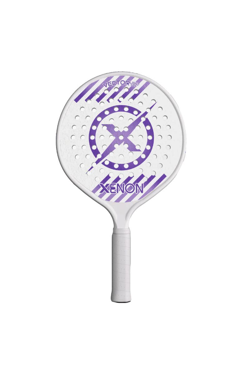 Xenon Vector Light Platform Tennis Paddle, Main, color, Max (White/Purple)
