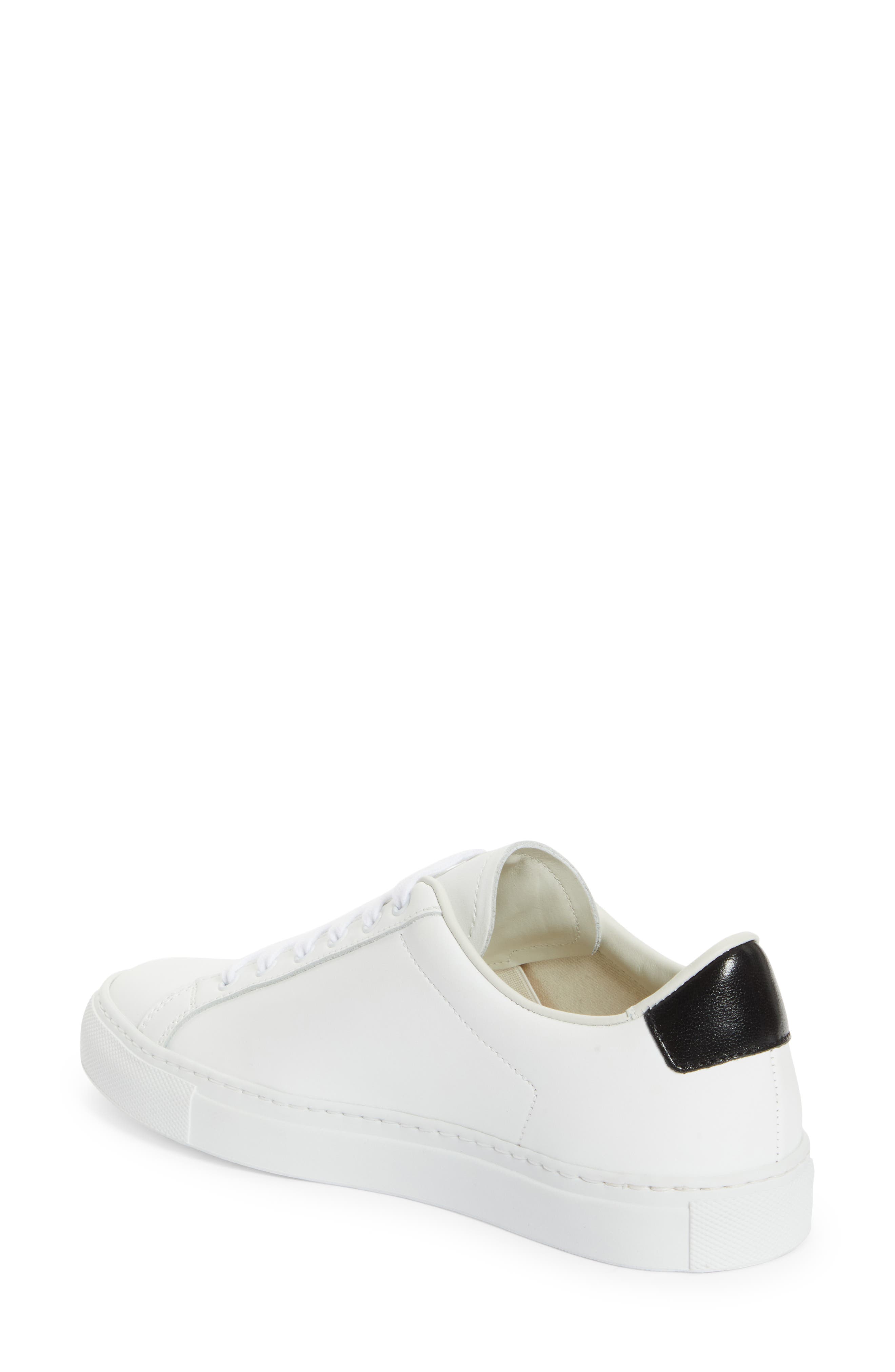 Common Projects Retro Classic Low Top Sneaker, Alternate, color, White/ Black