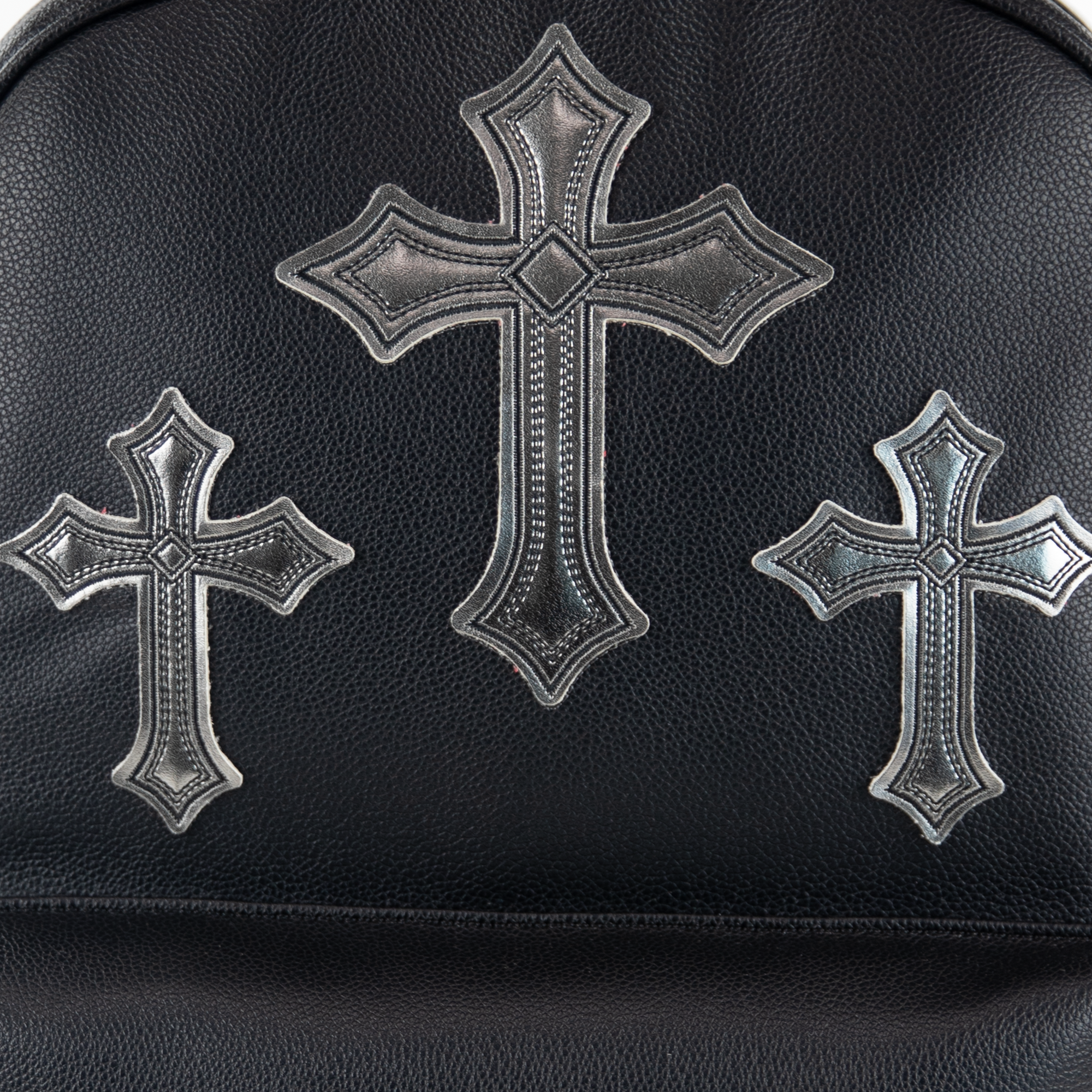 Tonal Cross Backpack, Alternate, color, Black/ Chrome Crosses
