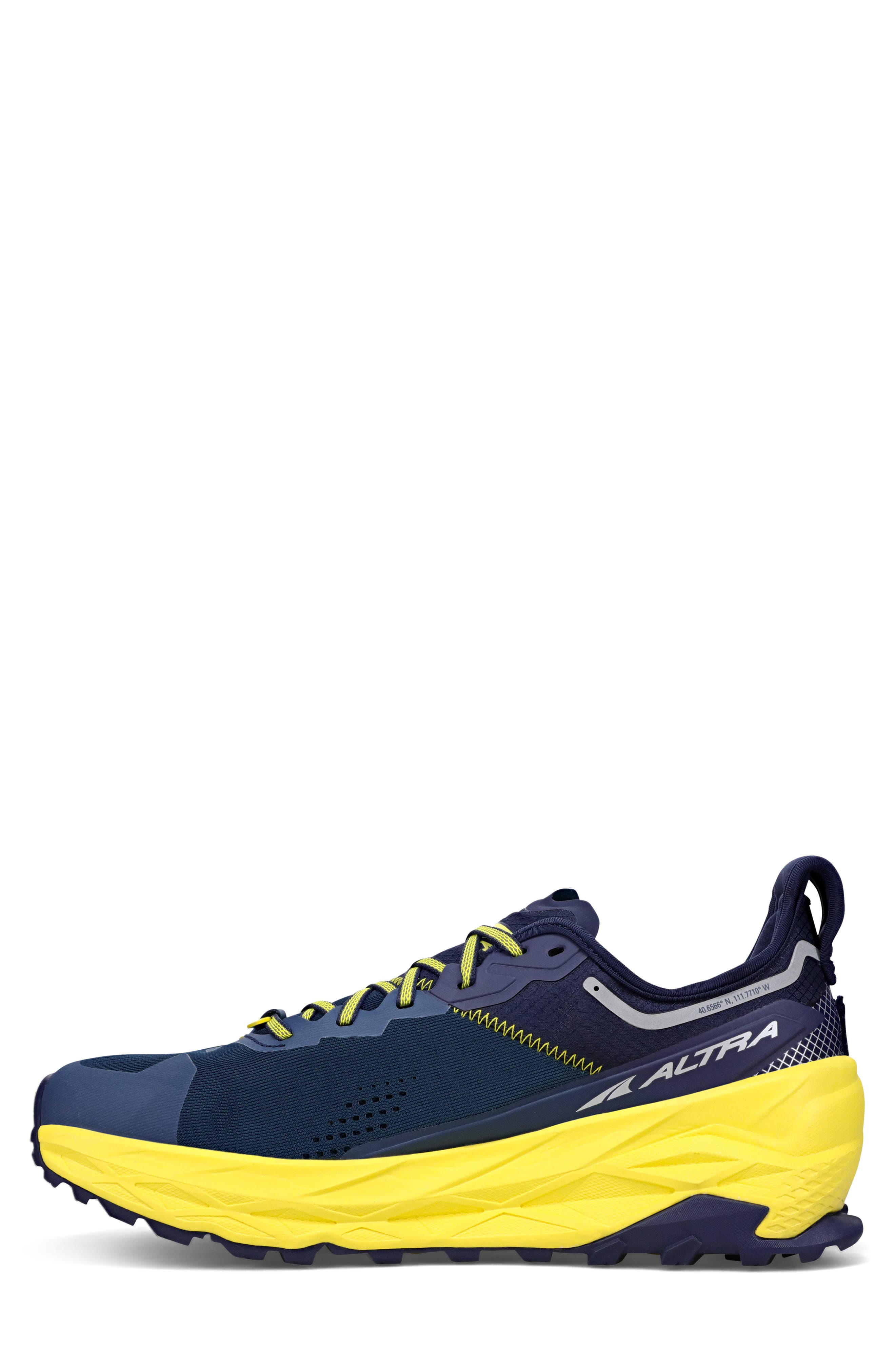 Altra Olympus 5 Trail Running Shoe, Alternate, color, Navy