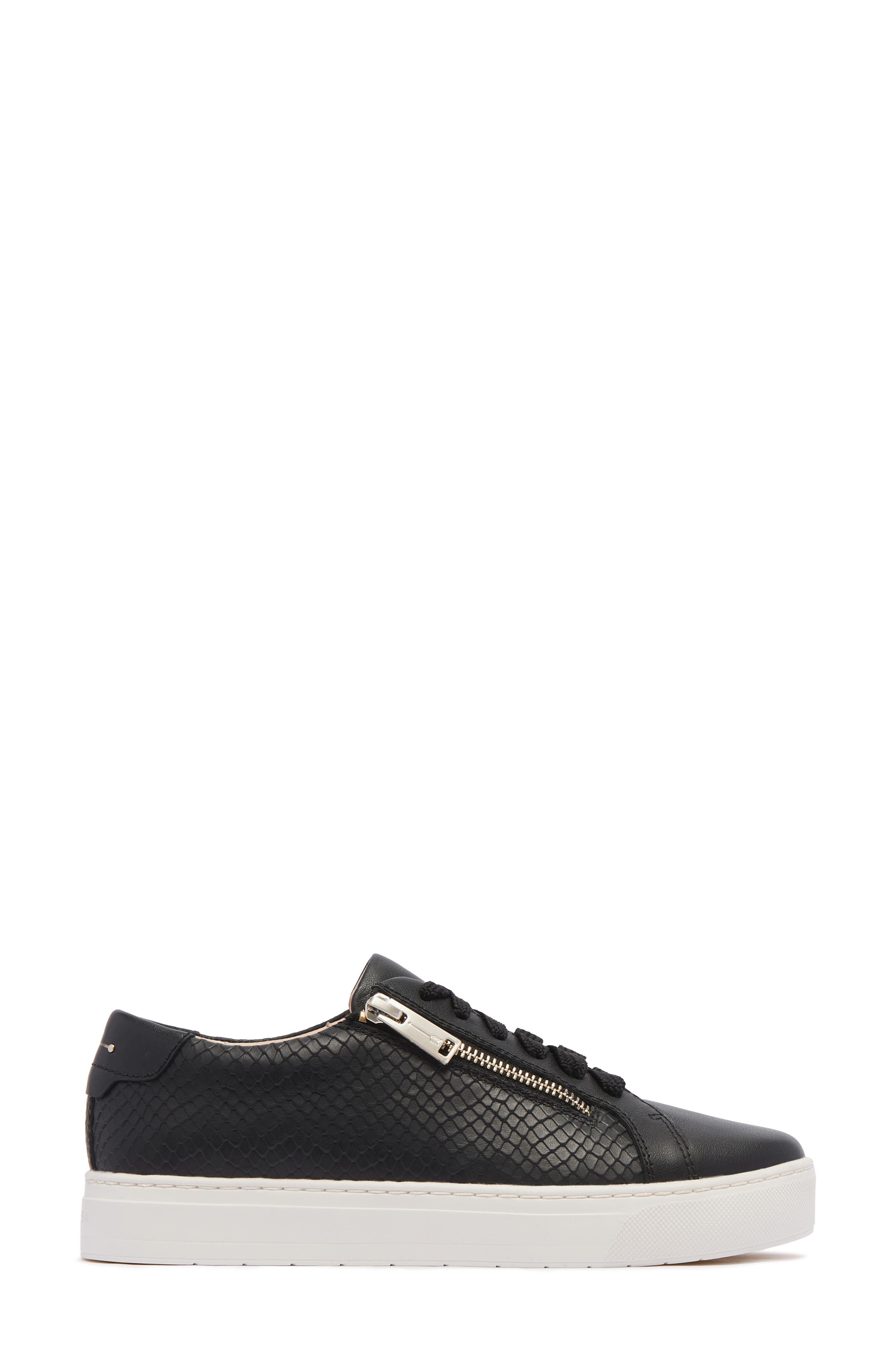 FRANKIE4 Billie II Zip Sneaker, Alternate, color, Black Emboss