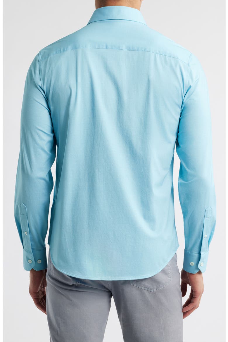 Jimmy OoohCotton® Herringbone Button-Up Shirt, Alternate, color, TURQUOISE
