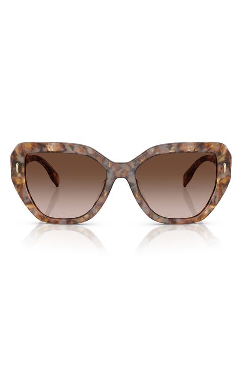55mm Cat Eye Sunglasses