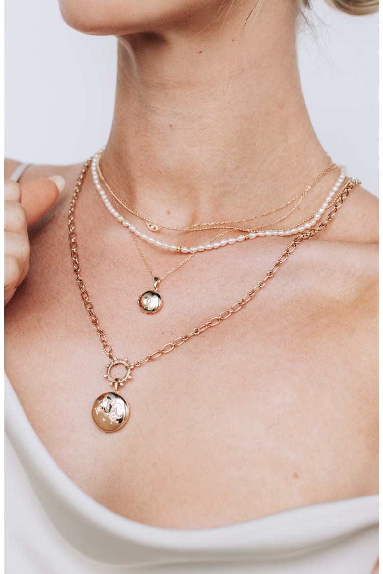 Gothic Constellation Pendant Necklace, Alternate, color, YELLOW GOLD