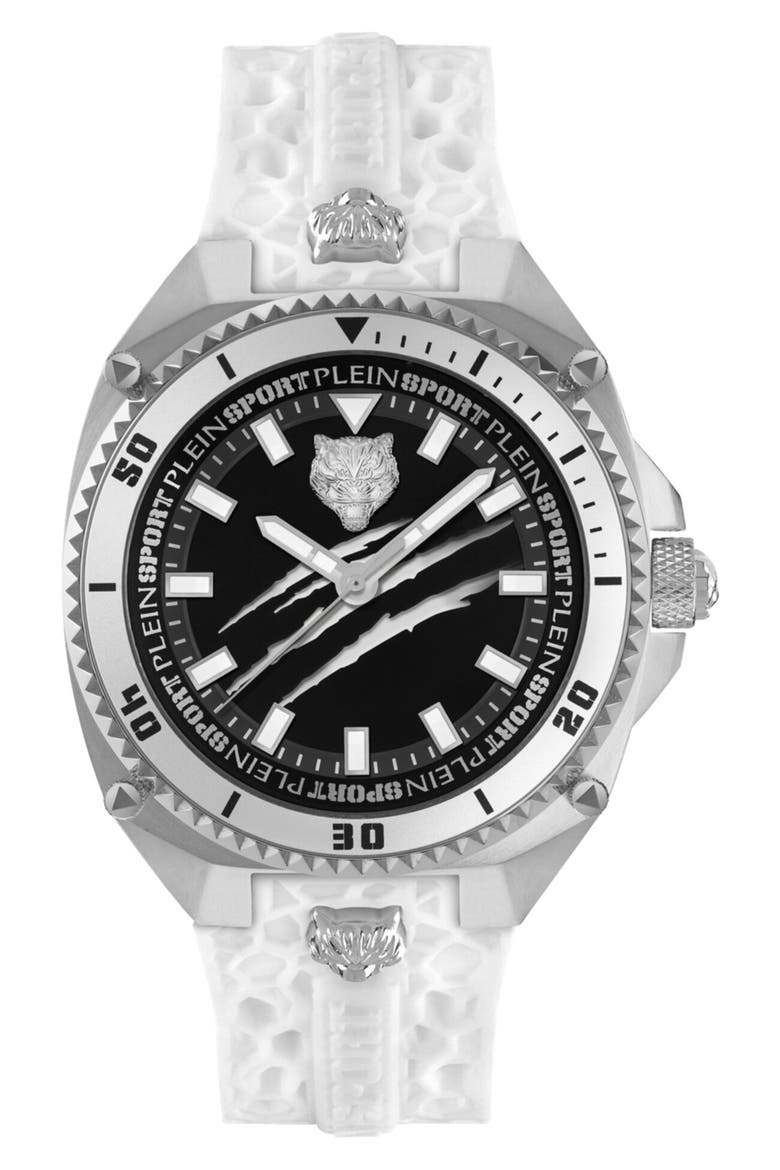 Thunder Force Bracelet Watch, Main, color, BLACK/ WHITE