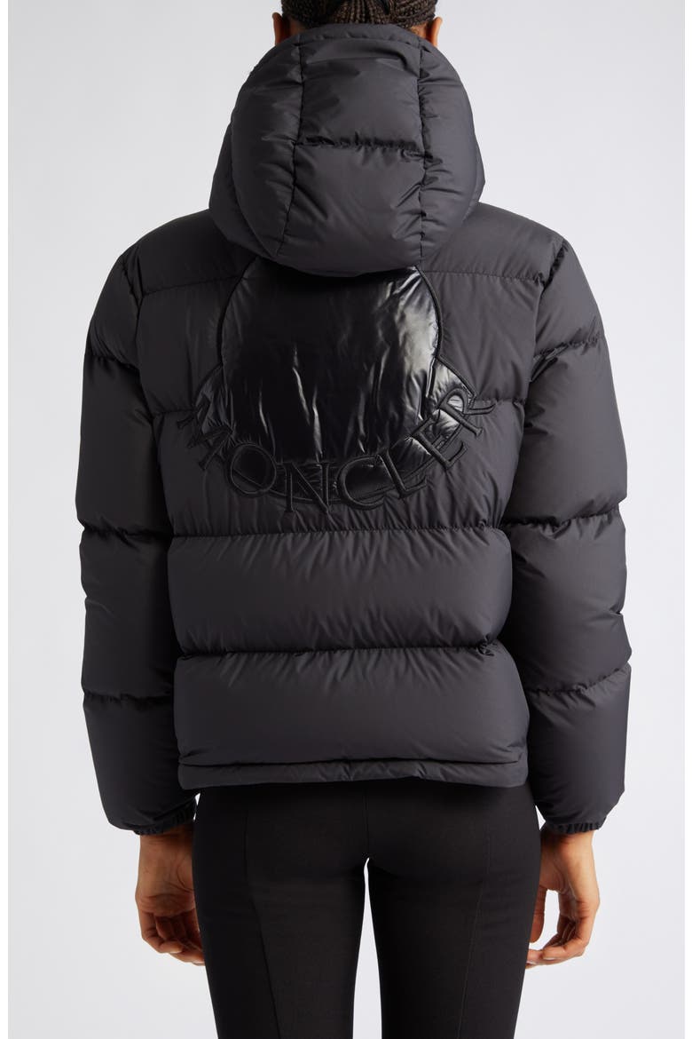 Ebre Quilted Short Down Jacket, Alternate, color, BLACK