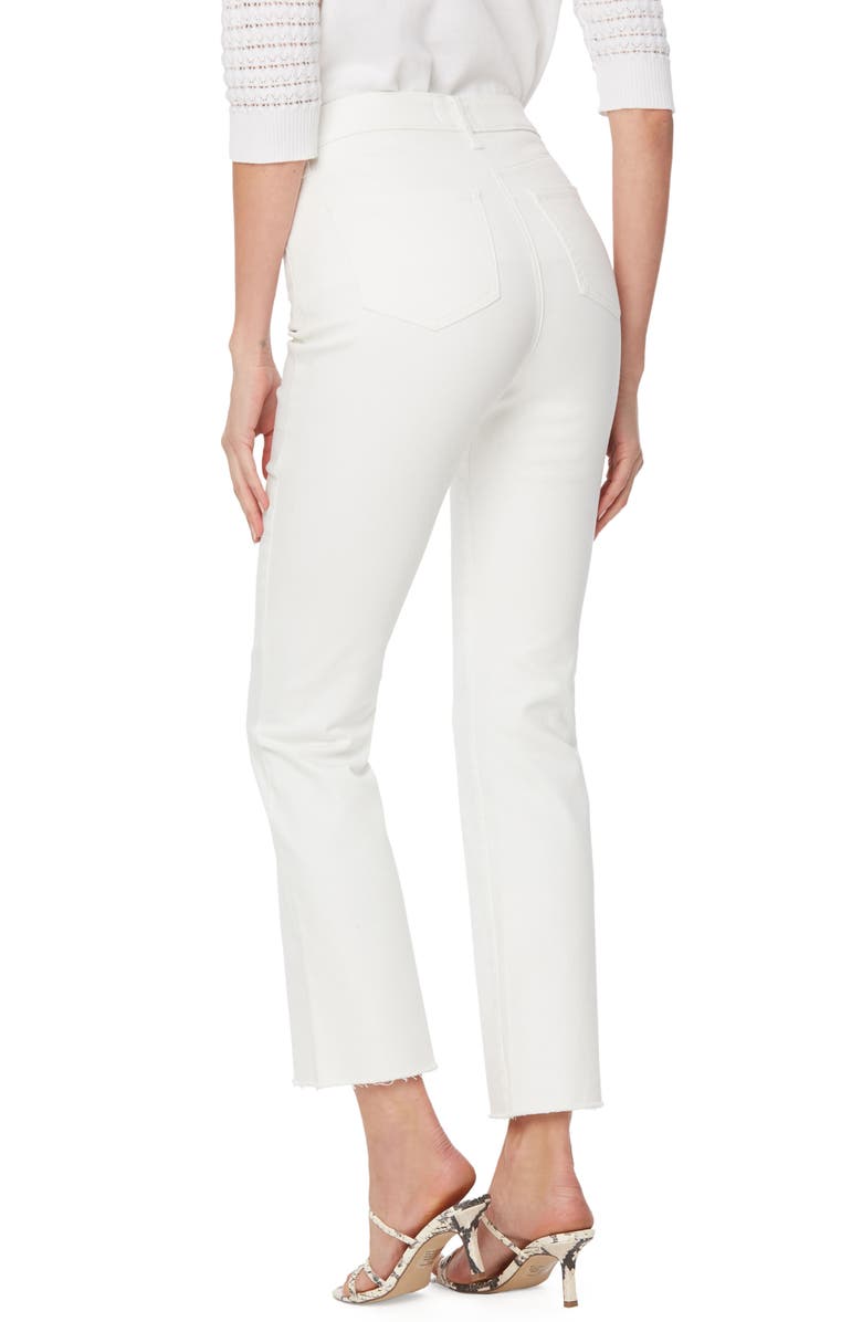 NYDJ Cool Embrace<sup>®</sup> Raw Hem Ankle Slim Bootcut Jeans, Alternate, color, Optic White