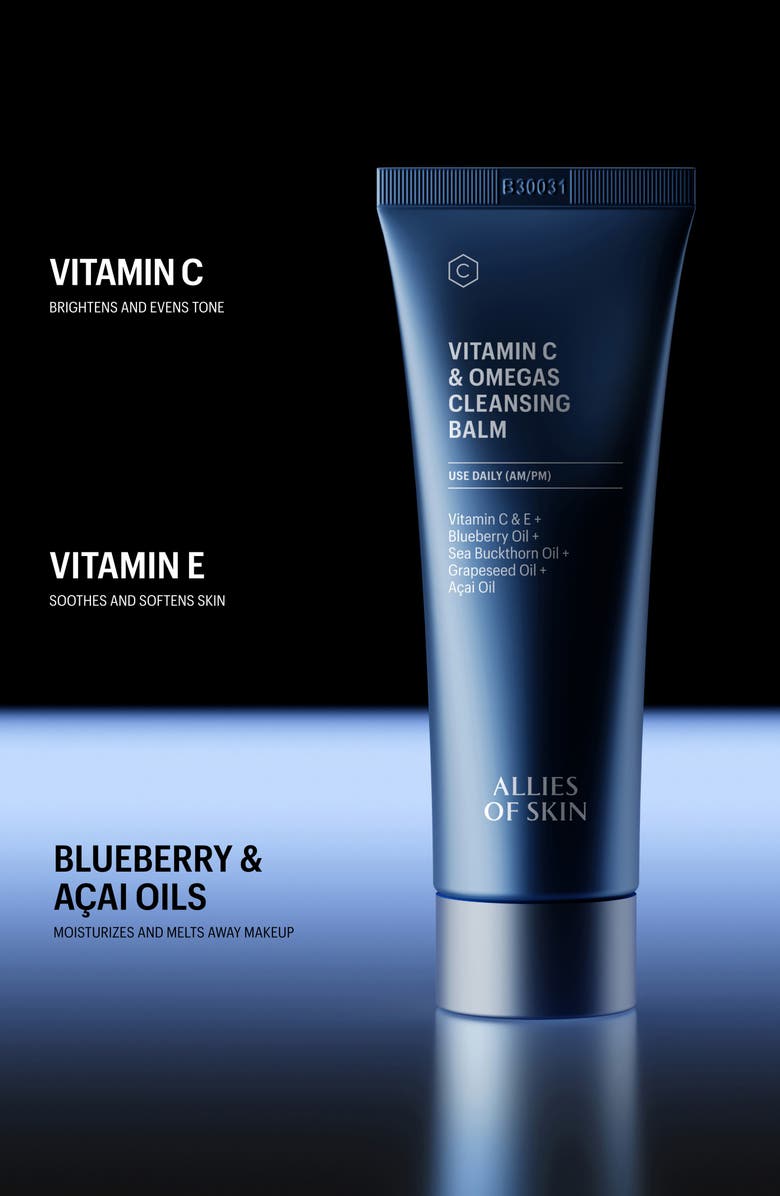 ALLIES OF SKIN Vitamin C & Omegas Cleansing Balm, Alternate, color,
