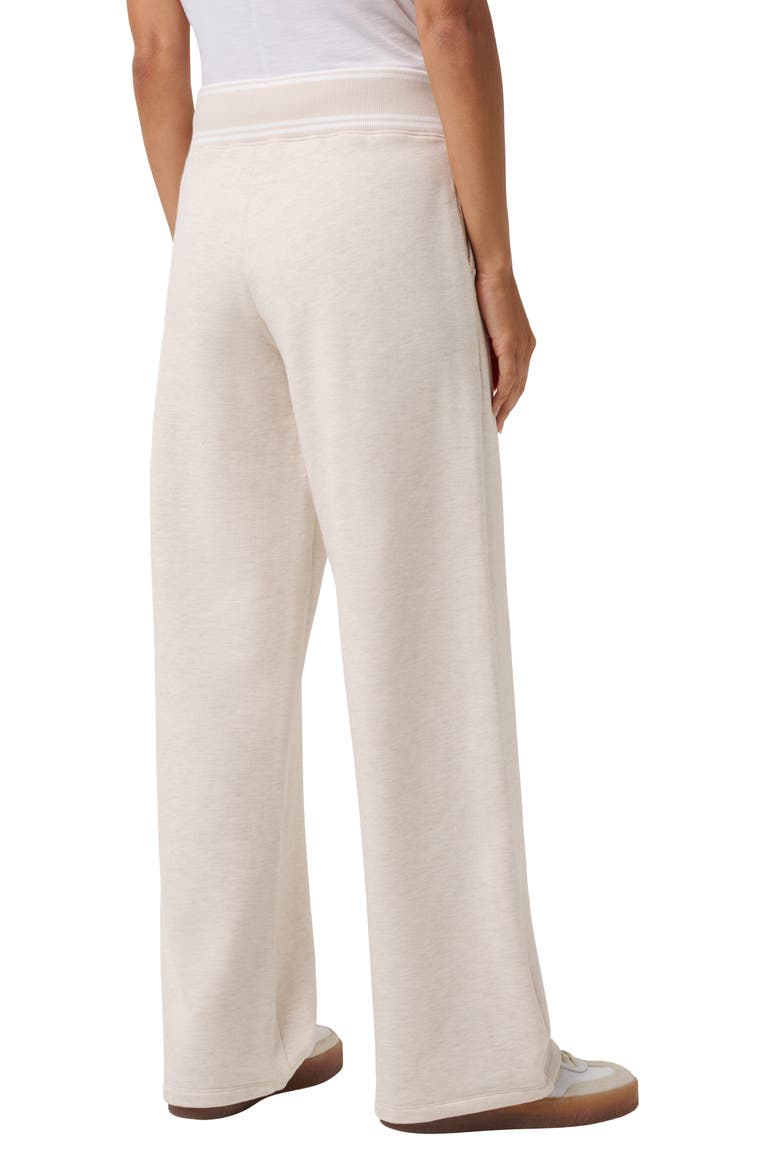 Cloud Fleece Clubside Wide Leg Pants, Alternate, color, HEATHER BRAZILIAN SAND