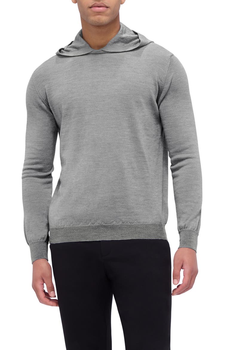 Merino Wool Hooded Sweater, Main, color, GRAPHITE
