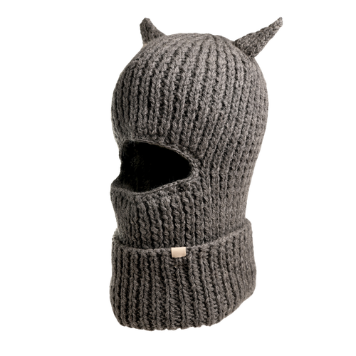 Nirvana Designs Hood With Horns In Ash
