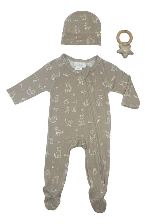 Puppy Footie, Cap & Teether Set (Baby)