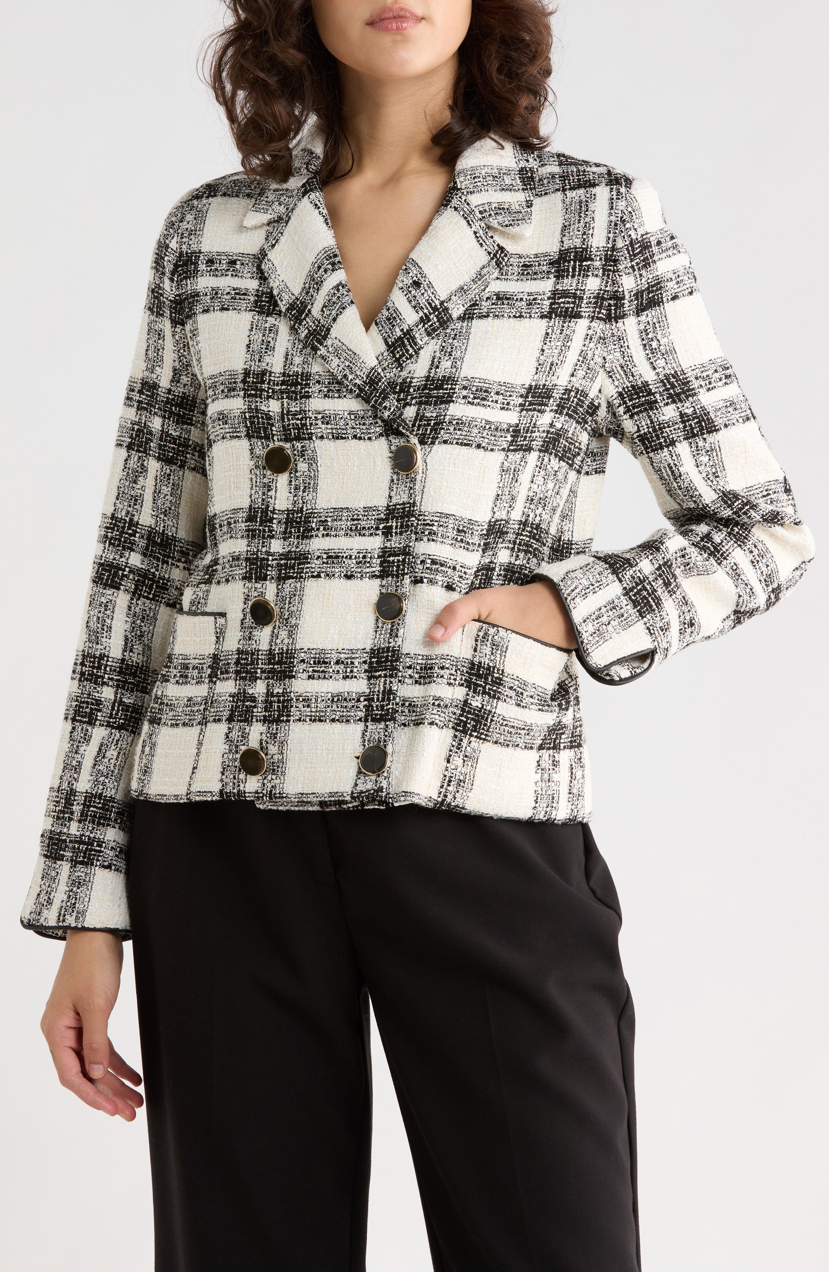 Clarisse Double Breasted Tweed Jacket