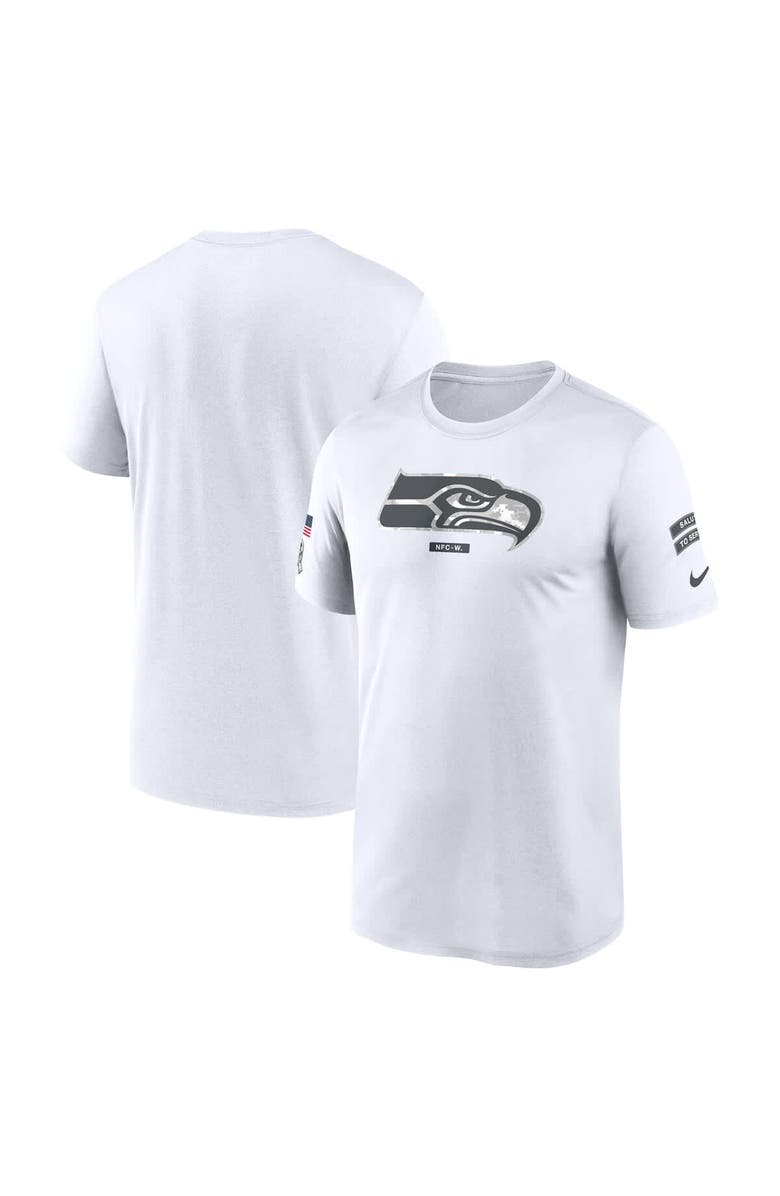 Nike Men's Nike White Seattle Seahawks 2024 Salute To Service Legend Performance T-Shirt, Main, color, 