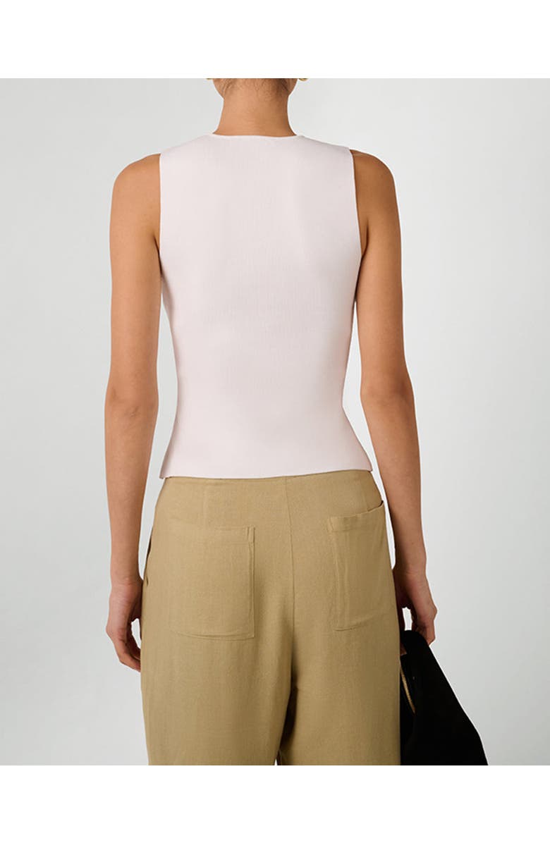 WeWoreWhat Twist Front Flyaway Tank, Alternate, color, White