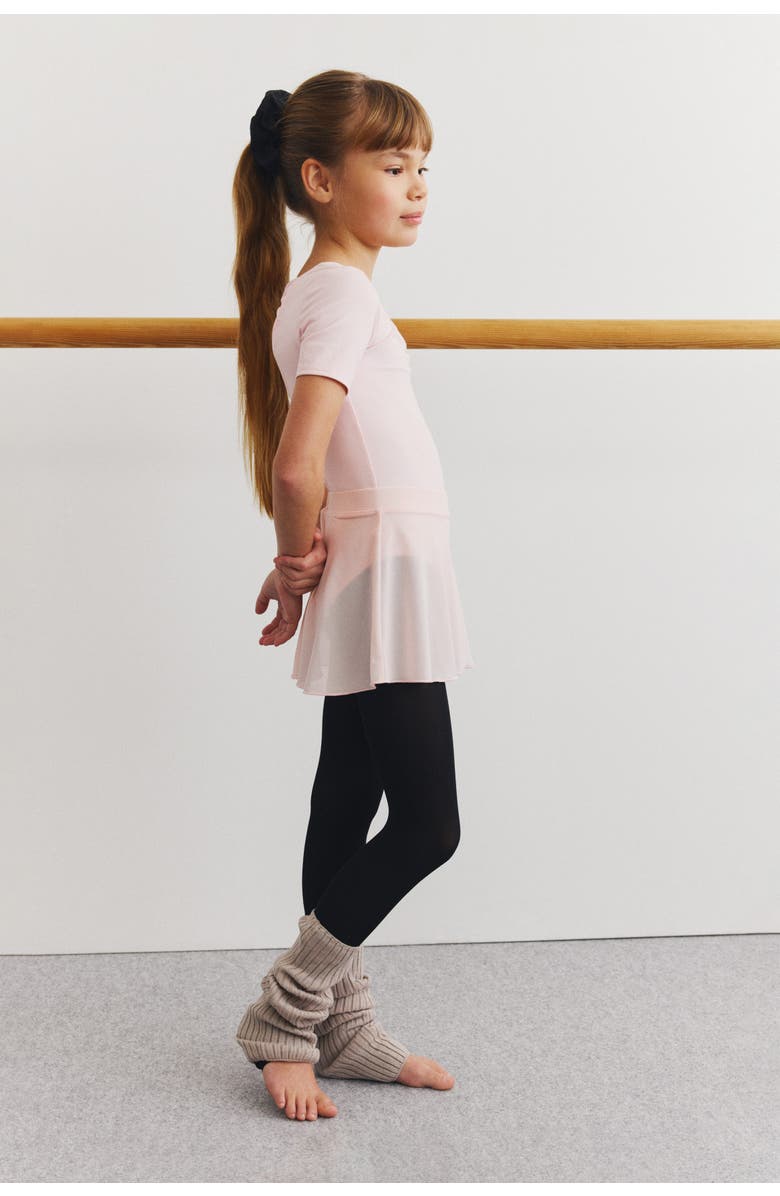 H&M 2-piece Leotard And Skirt Set With Drymove, Alternate, color, Light Pink