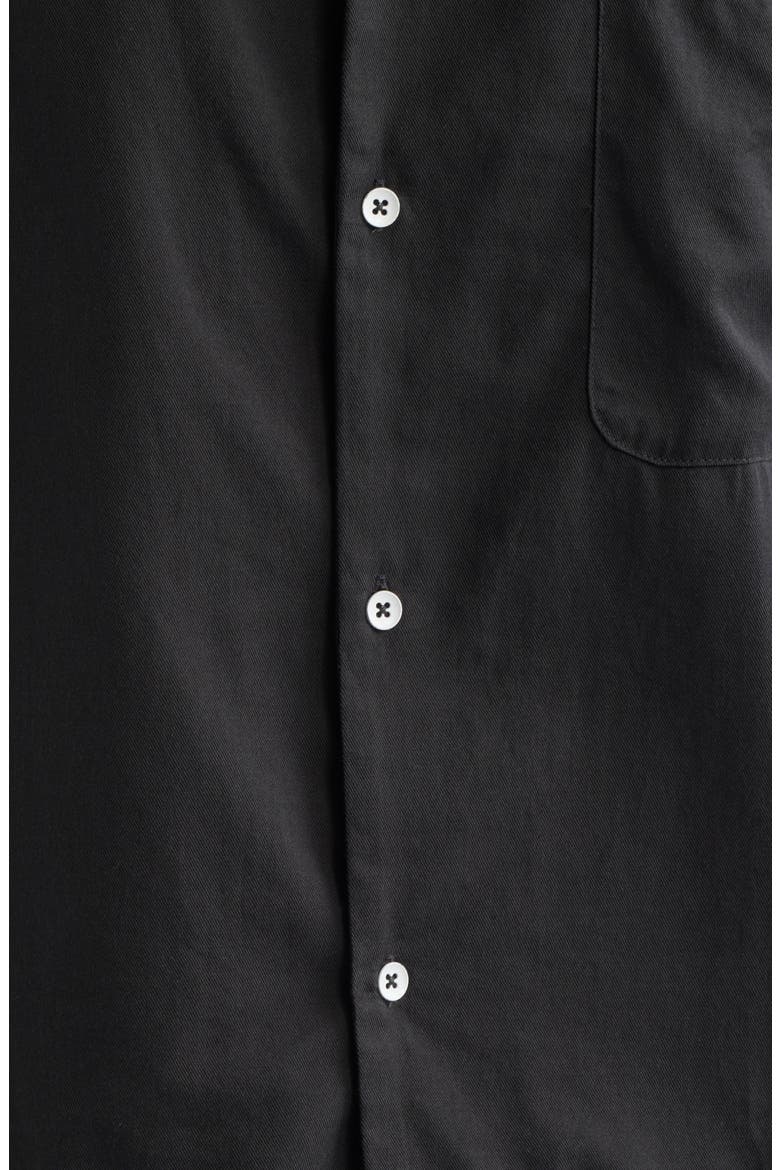 Boxy Camp Shirt, Alternate, color, BLACK