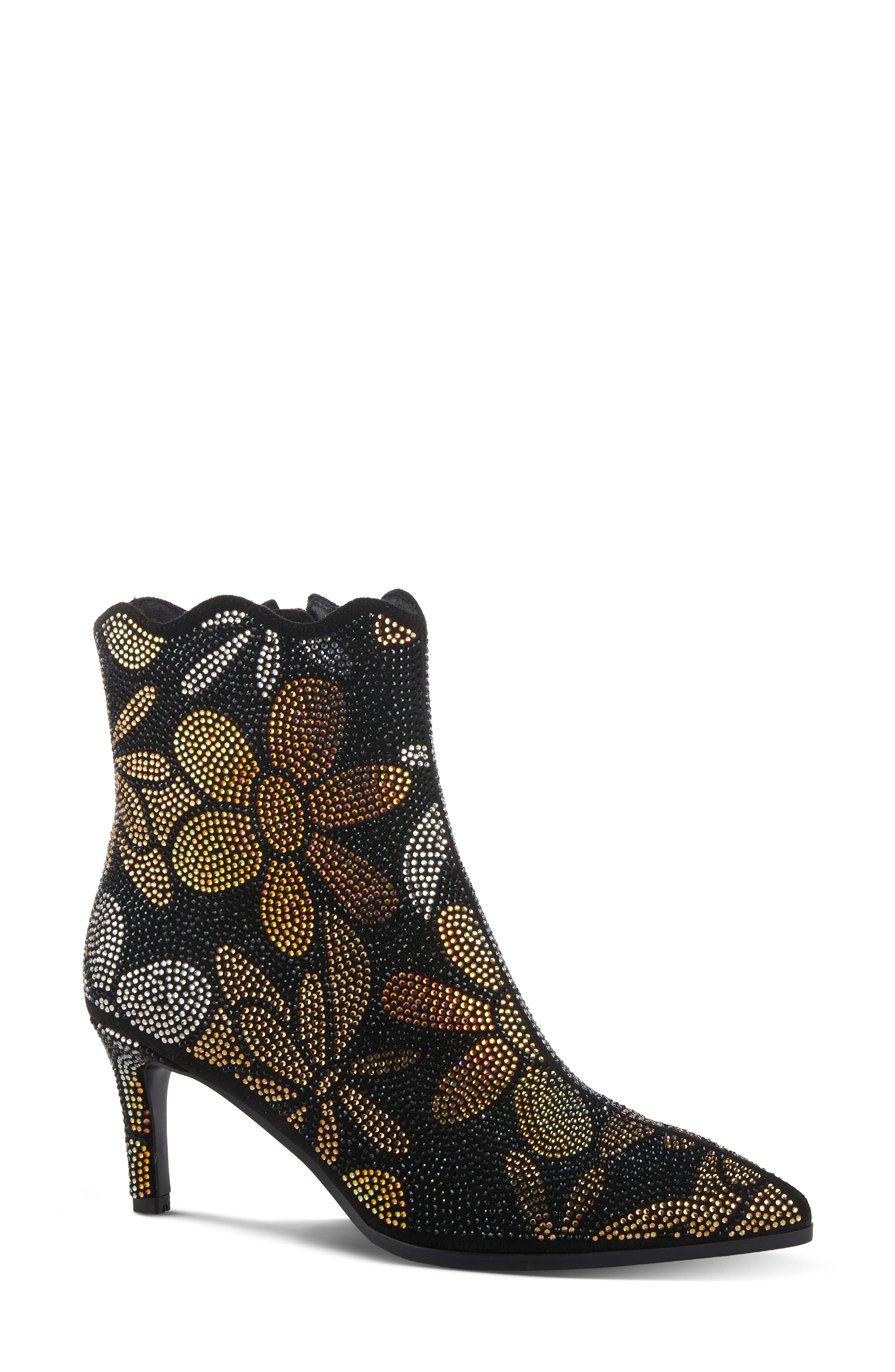 AZURA BY SPRING STEP Rapturous Floral Bootie, Main, color, 