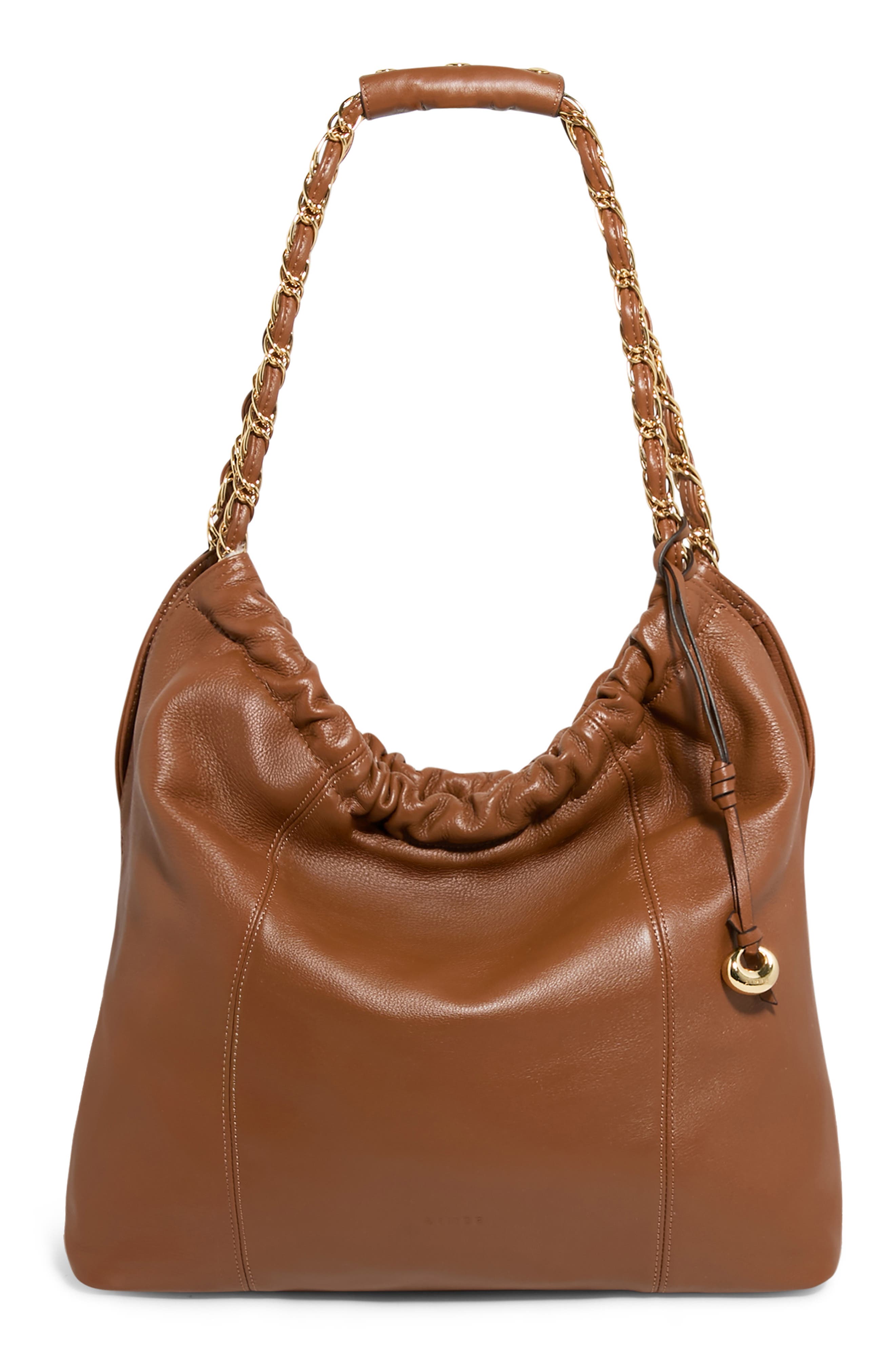Aimee Large Lennon Shoulder Bag In Brown