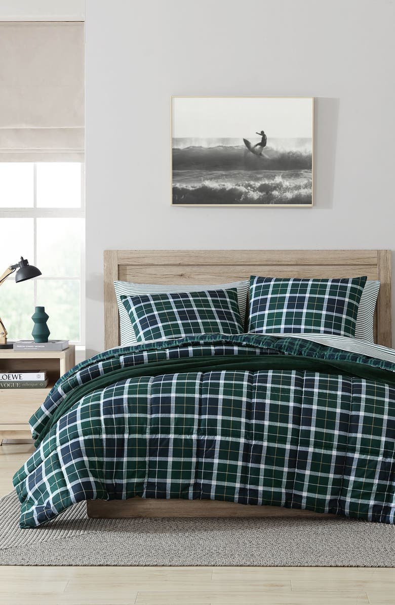 Nautica Northsail Plaid Comforter & Pillow Sham Set, Main, color,
