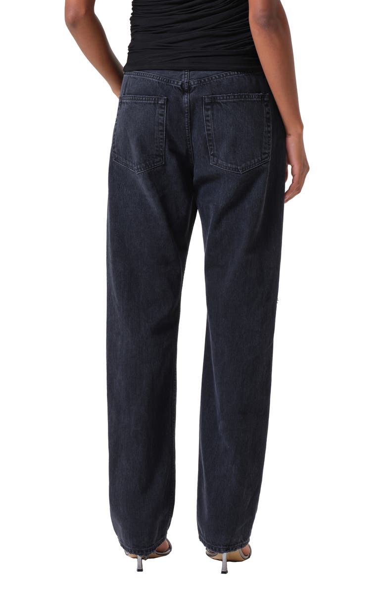 AGOLDE Kelly Ripped High Waist Relaxed Straight Leg Jeans, Alternate, color, Fuse
