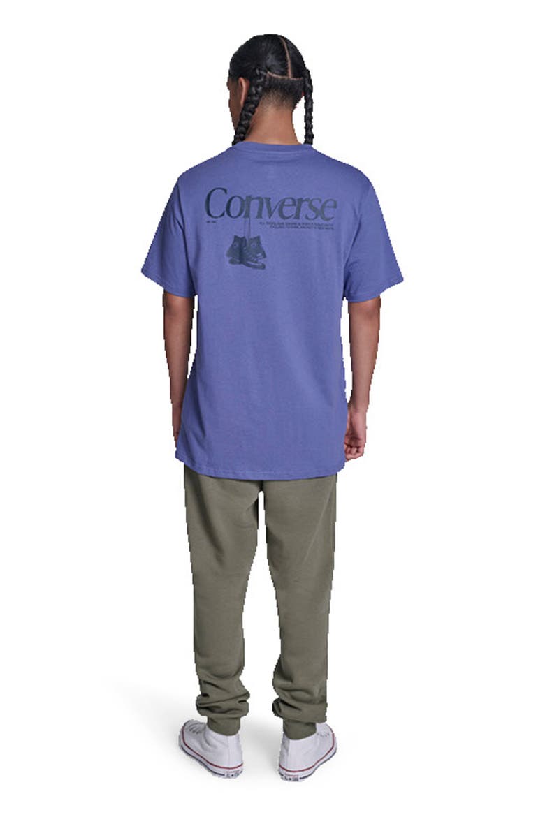 Men's Hanging Shoes T-Shirt, Alternate, color, INDIGO STORM