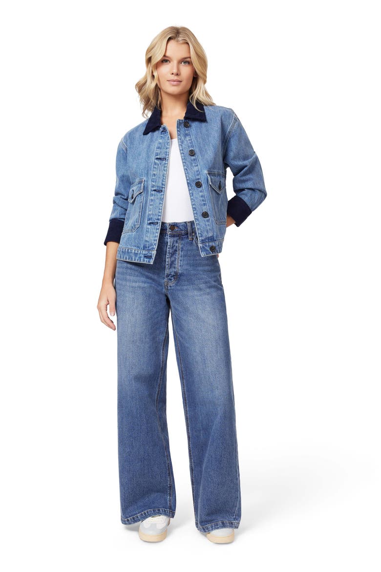 Chore Crop Denim Jacket, Alternate, color, FRENCH LAUNDRY