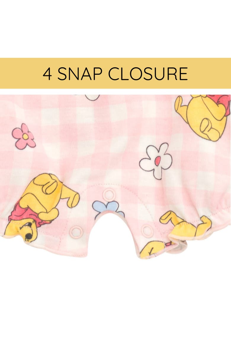 Winnie the Pooh 2-Pack One Piece Bubble Rompers, Alternate, color, Ivory Pink Pooh