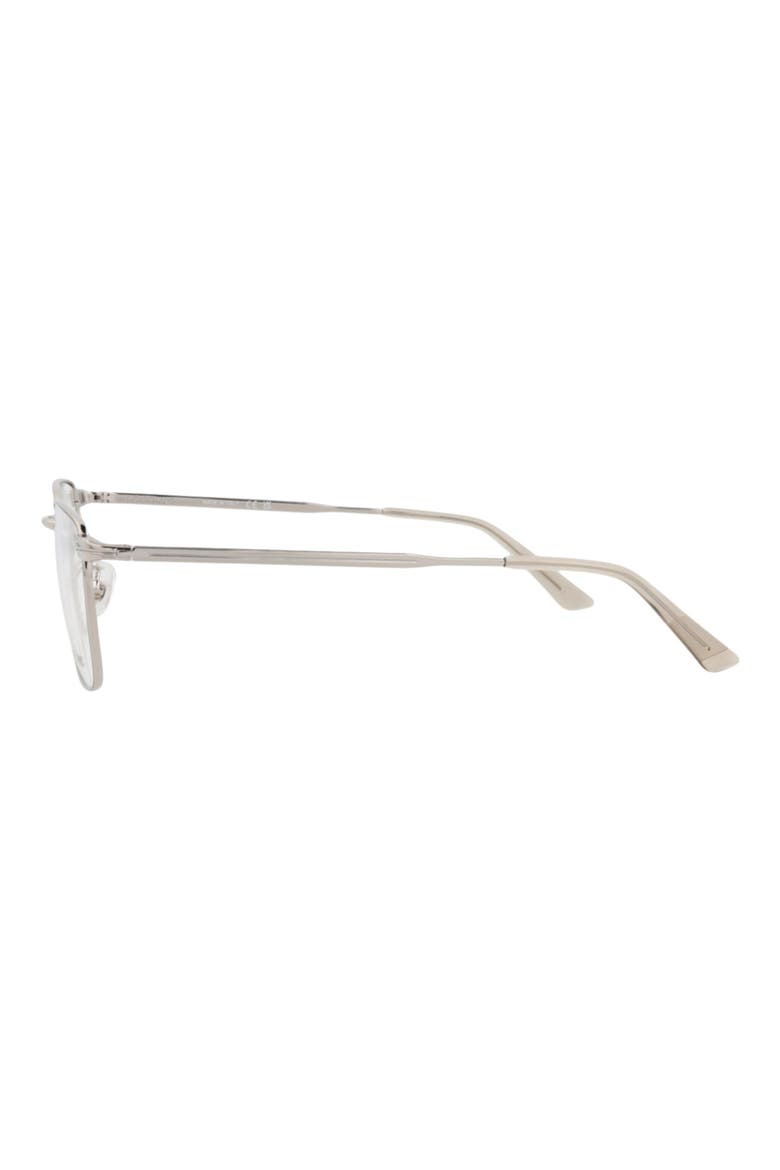 54mm Square Optical Glasses, Alternate, color, SILVER SILVER TRANSPARENT