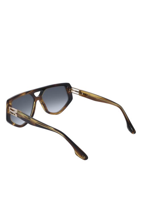 Victoria Beckham 58mm Modified Rectangle Sunglasses In Green