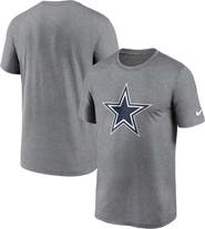 Nike Men's Nike Heather Charcoal Dallas Cowboys Legend Logo Performance T-Shirt
