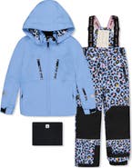 Deux par Deux Teknik Expandable Sleeve Reinforced Jacket & Leopard Pants Two Piece Snowsuit