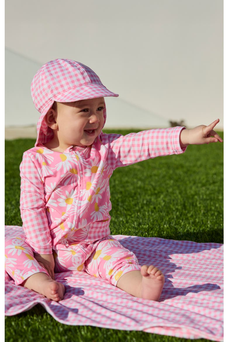Long Sleeve Everyday Romper, Alternate, color, Light Pink Daisy
