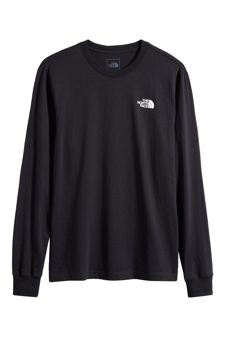 Long Sleeve NSE Box Logo Graphic T-Shirt, Alternate, color, TNF BLACK/ TNF WHITE