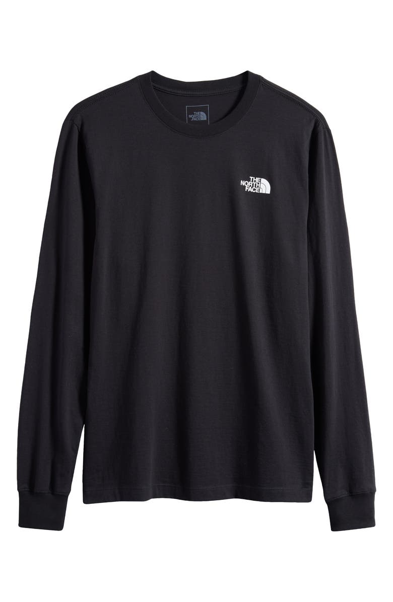 The North Face Long Sleeve NSE Box Logo Graphic T-Shirt, Alternate, color, Tnf Black/ Tnf White