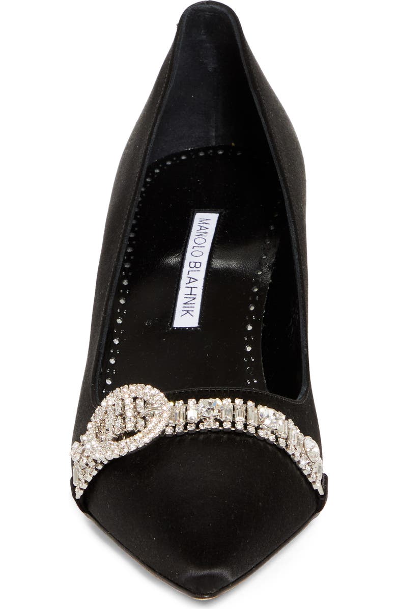 Manolo Blahnik Asapump Crystal Strap Pointed Toe Pump, Alternate, color,