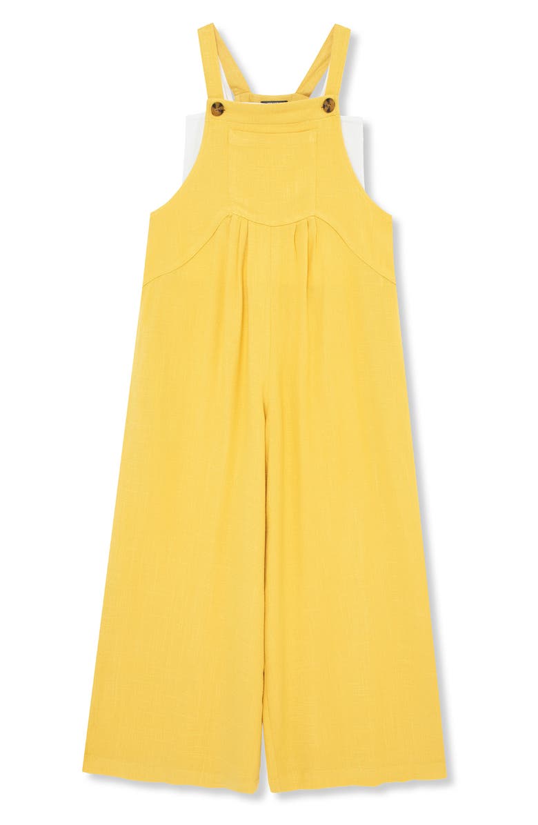 Truce Kids' Jumpsuit & Rib Tank Set, Main, color, Yellow