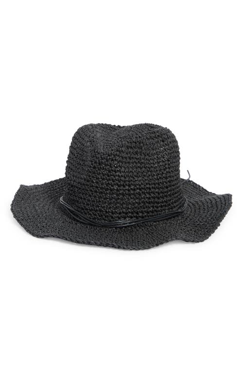 Treasure & Bond Crochet Cowboy Hat in Black at Nordstrom